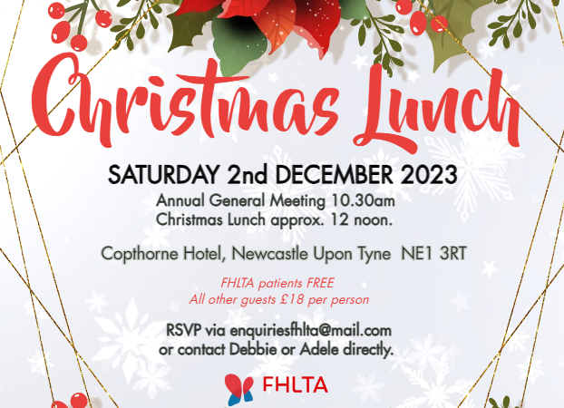 FHLTA CHRISTMAS LUNCH – 02 DECEMBER 2023